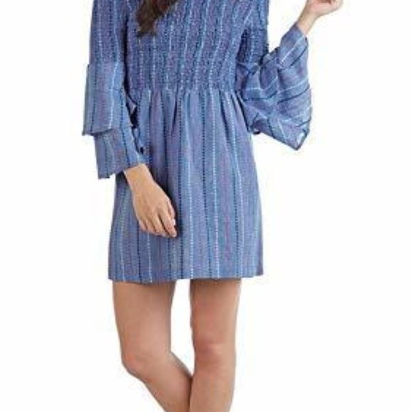 Blue Off The Shoulder Dress - Large - Picture 2 of 2